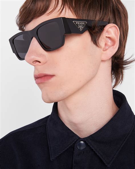 prada milano sunglasses spr16h|Slate Gray Lenses Sunglasses With Prada Logo .